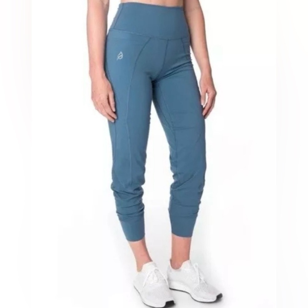 🌻 P’tula Kim Joggers Teal Blue Size Large* Athletic Active Gym Leisure Lounge